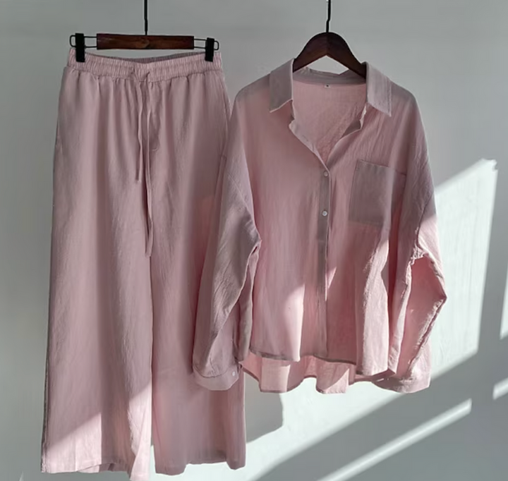 Stijlvolle Dames Zomerset met Blouse en Broek