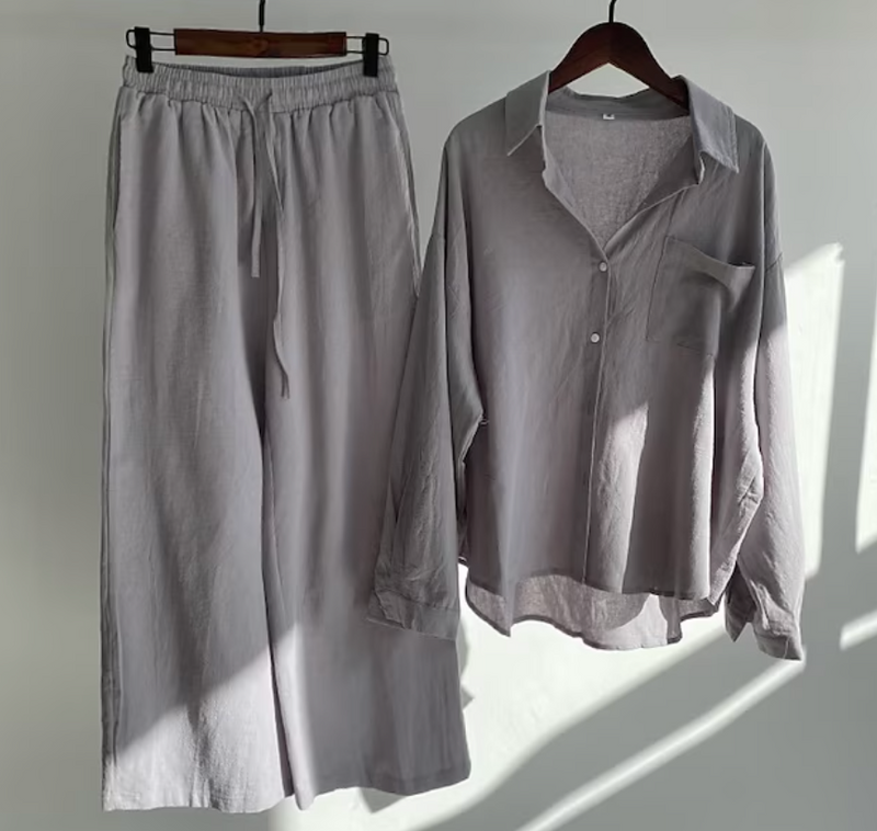Stijlvolle Dames Zomerset met Blouse en Broek