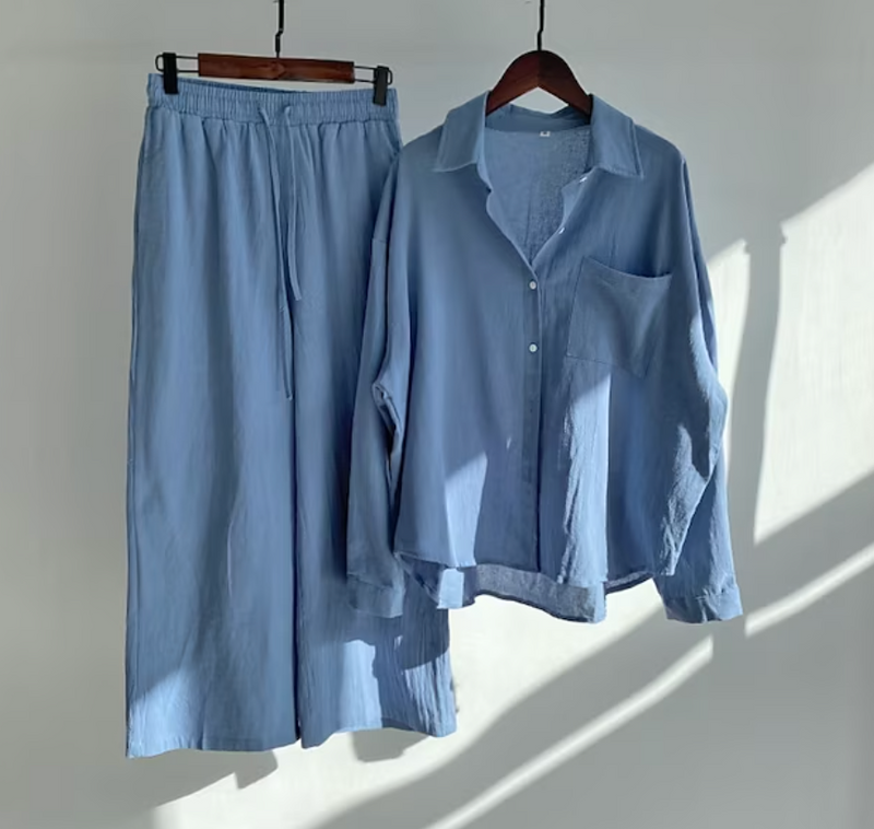 Stijlvolle Dames Zomerset met Blouse en Broek