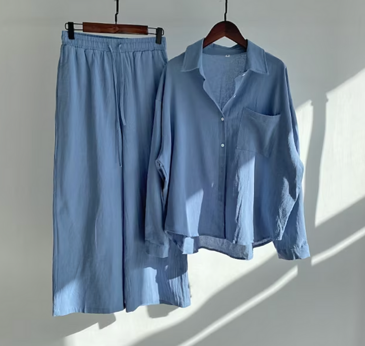 Stijlvolle Dames Zomerset met Blouse en Broek