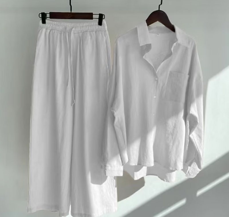 Stijlvolle Dames Zomerset met Blouse en Broek