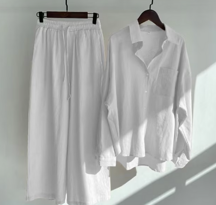 Stijlvolle Dames Zomerset met Blouse en Broek