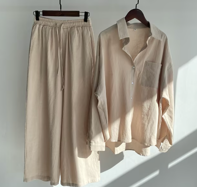 Stijlvolle Dames Zomerset met Blouse en Broek