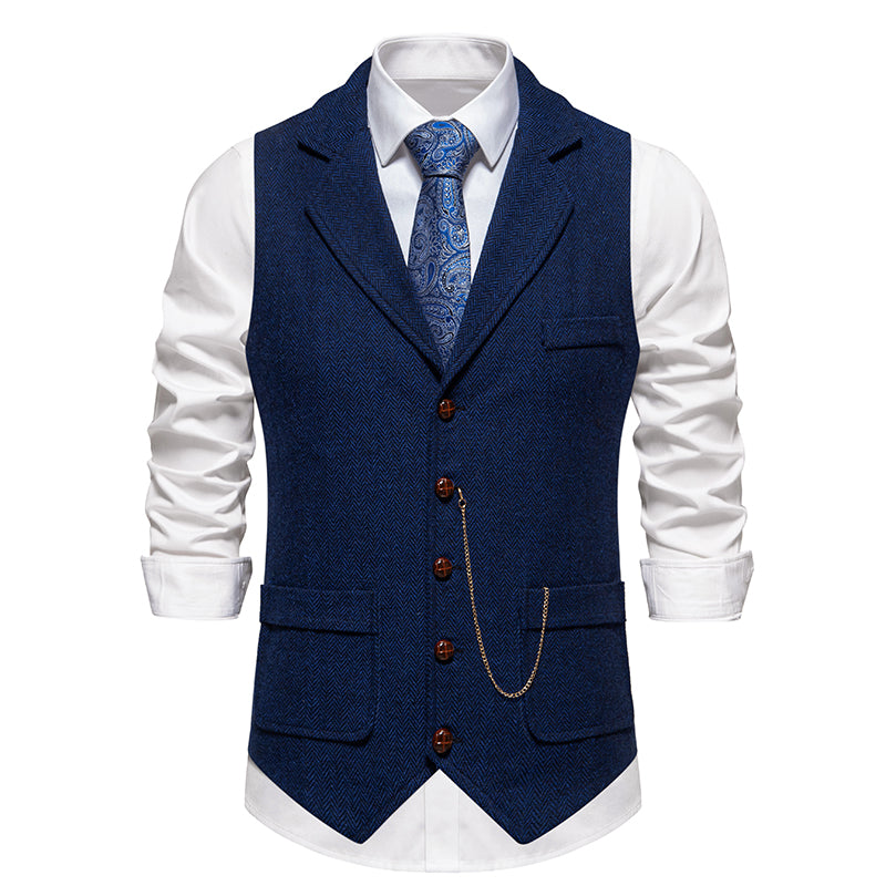 Klassiek heren gilet met knoopsluiting in tijdloos model