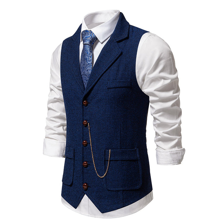 Klassiek heren gilet met knoopsluiting in tijdloos model