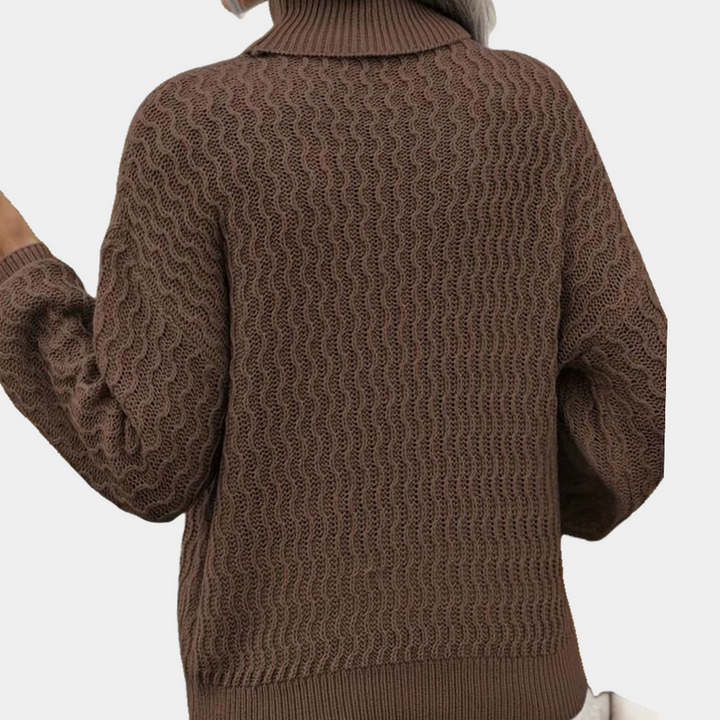 Stijlvolle dames coltrui met een comfortabele en tijdloze uitstraling