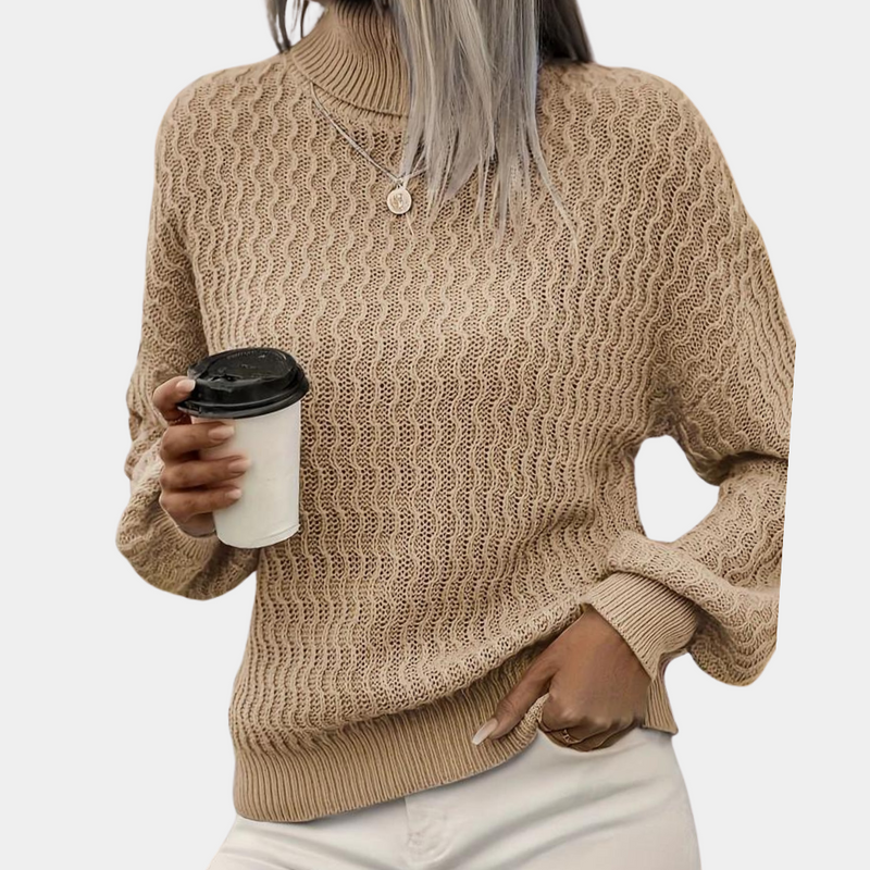 Stijlvolle dames coltrui met een comfortabele en tijdloze uitstraling