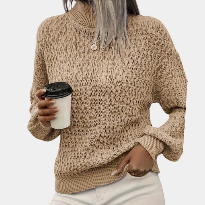 Stijlvolle dames coltrui met een comfortabele en tijdloze uitstraling