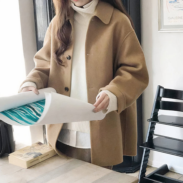 Stijlvolle dames winterjas, modern en comfortabel