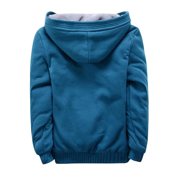 Comfortabele wintertrui met capuchon en ritssluiting