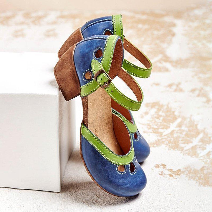 Dames sandalen met lage hak en comfortabel ontwerp voor dagelijks gebruik