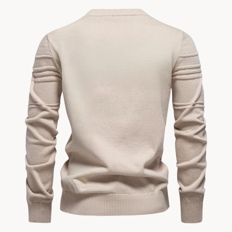 Casual heren trui met geruit patroon en modern ontwerp
