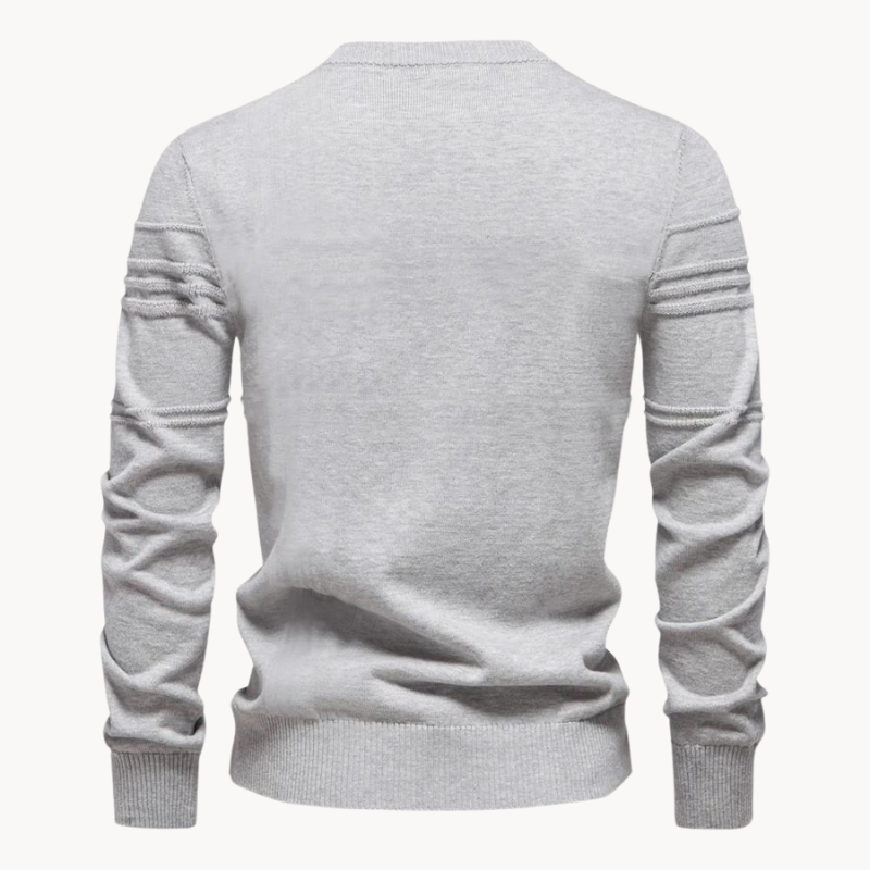 Casual heren trui met geruit patroon en modern ontwerp
