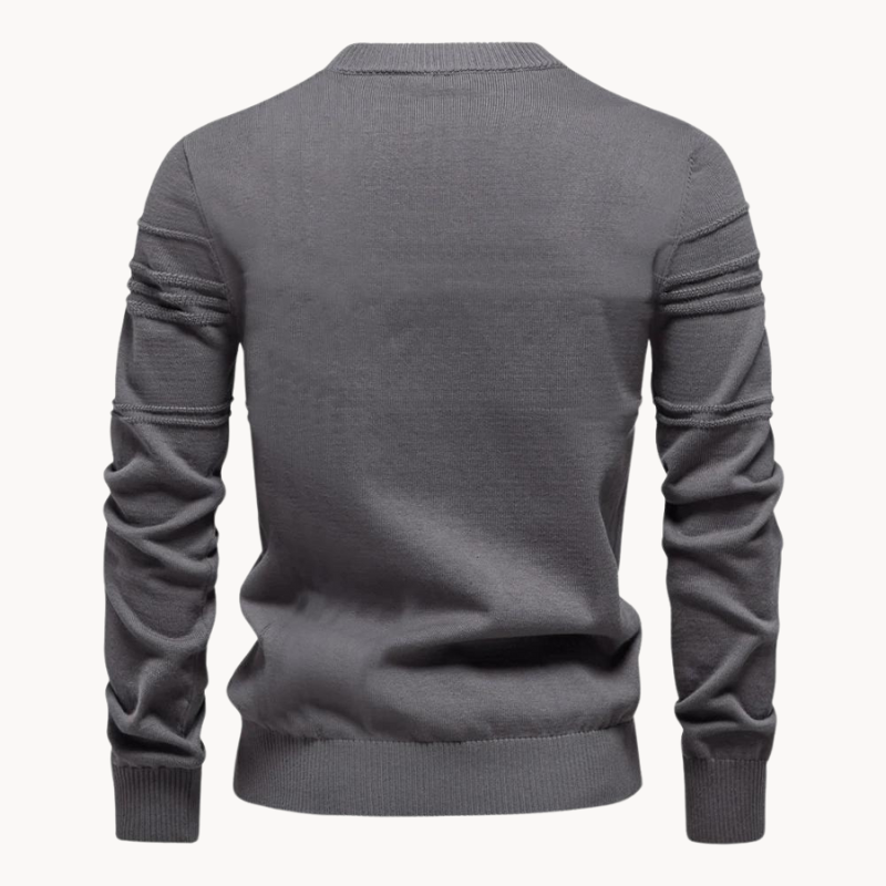 Casual heren trui met geruit patroon en modern ontwerp