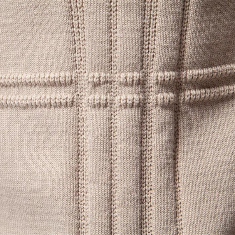 Casual heren trui met geruit patroon en modern ontwerp