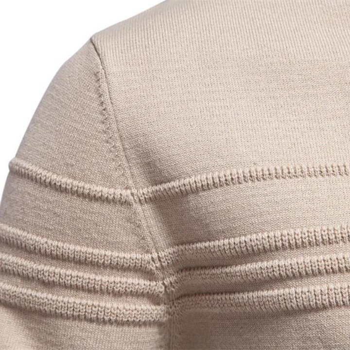 Casual heren trui met geruit patroon en modern ontwerp