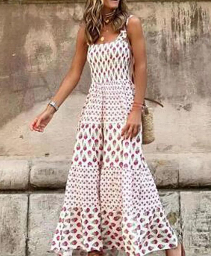 Lucia - Maxi-jurk met Boheemse print