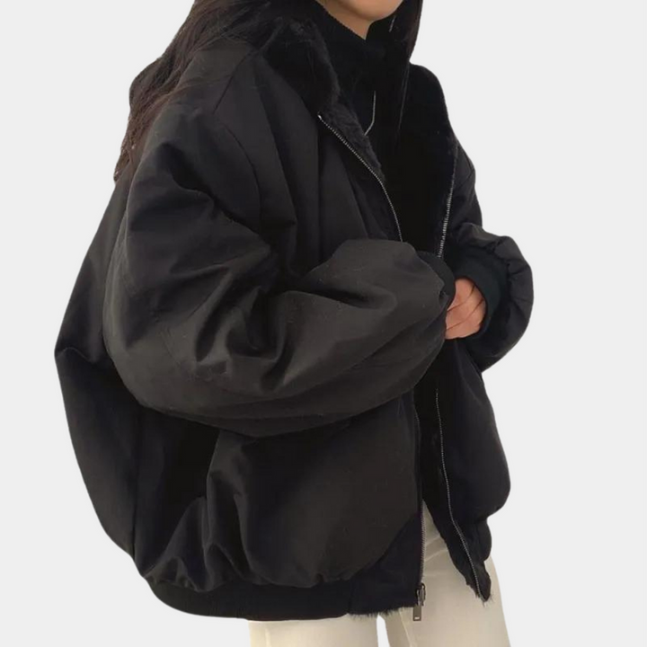 Stijlvolle warme winterjas voor dames