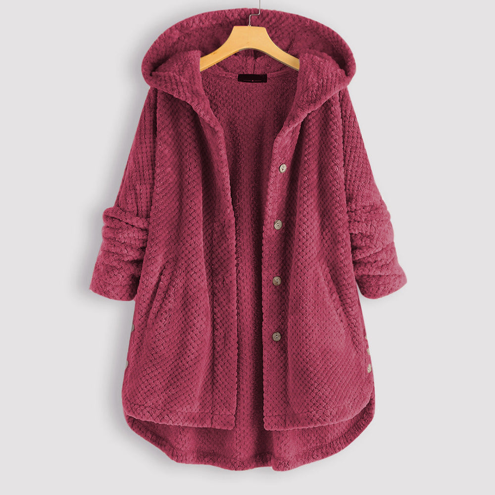 Winter damesjas met capuchon en stijlvol ontwerp