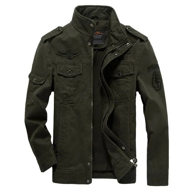 Heren Militaire Stijl Jas - Halflange Casual Outdoor Jas