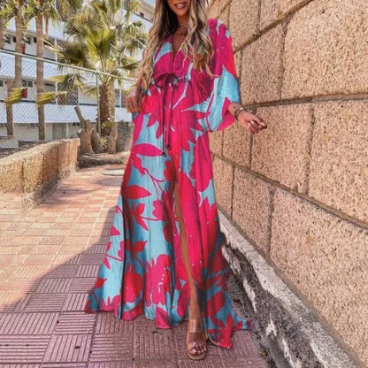 Selena - Losse maxi jurk met bloemenprint voor dames