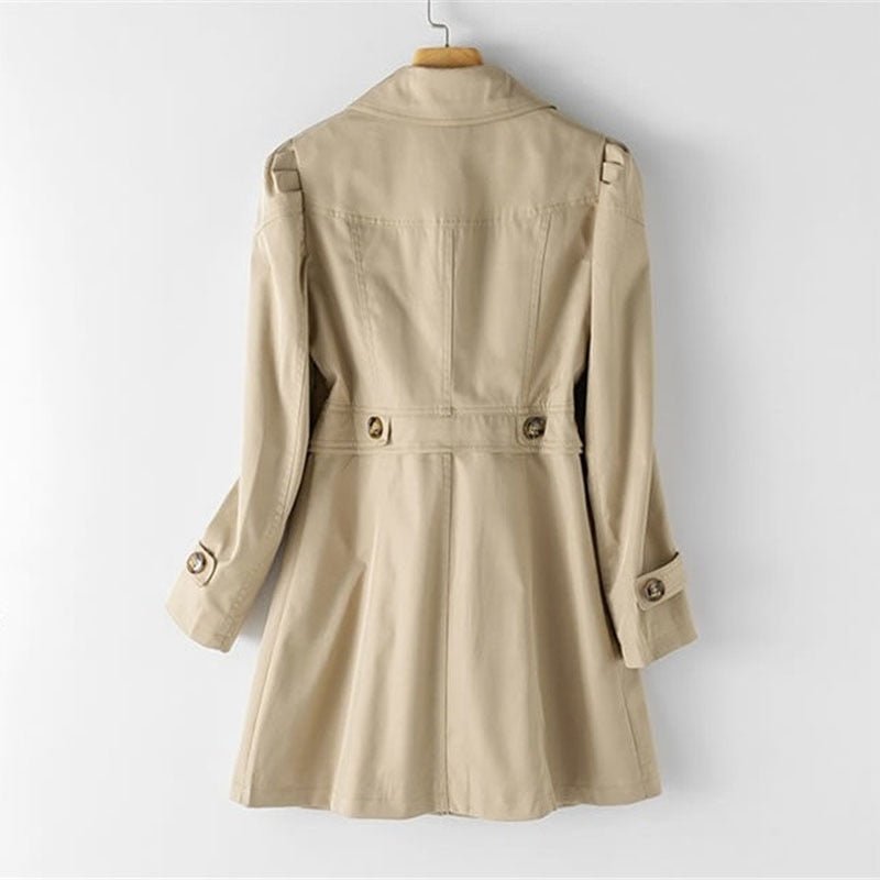 Lichtgewicht dames trenchcoat met stijlvolle riem