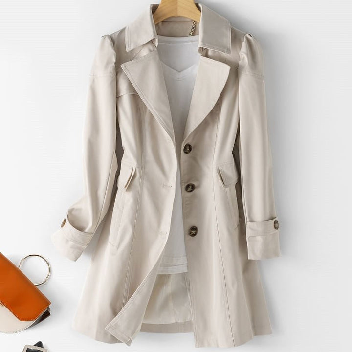 Lichtgewicht dames trenchcoat met stijlvolle riem