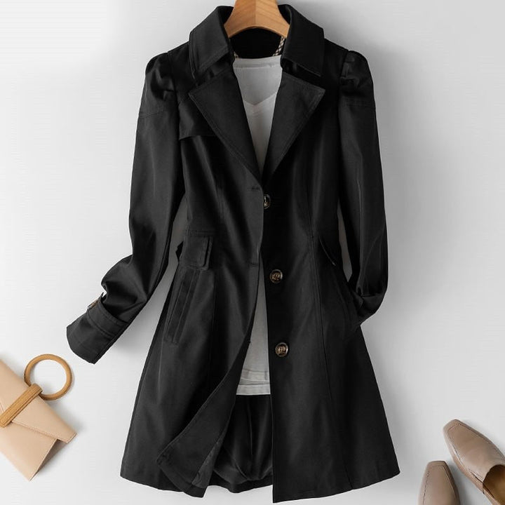 Lichtgewicht dames trenchcoat met stijlvolle riem