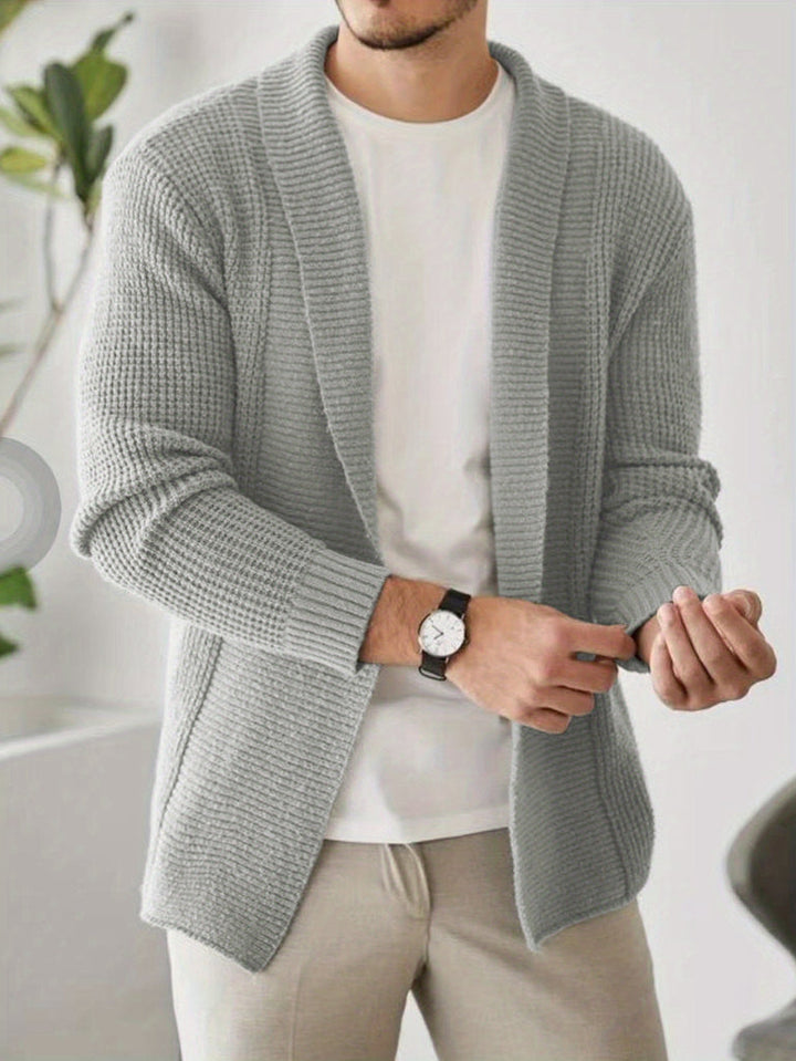Elegante Herencardigan met Klassieke Kijk en Comfortabele Pasvorm