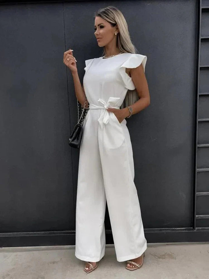 Stijlvolle jumpsuit met wijde mouwen en losse pijpen