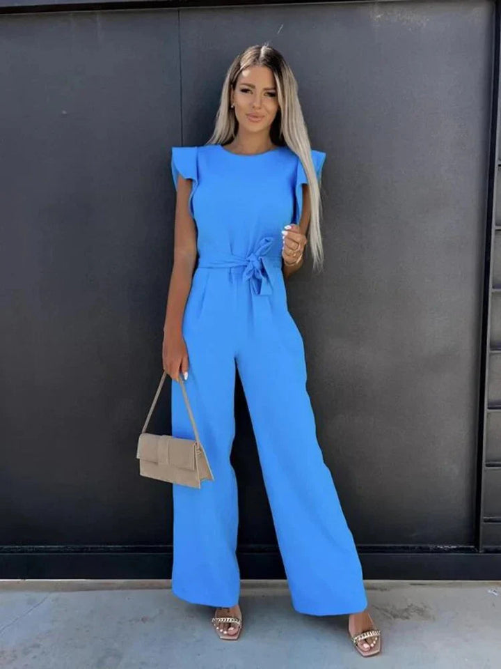 Stijlvolle jumpsuit met wijde mouwen en losse pijpen