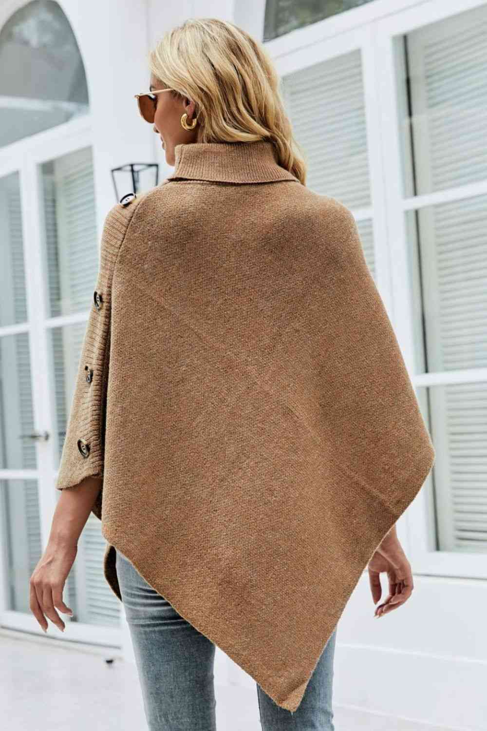 Stijlvolle Coltrui Poncho met Knoopdetails - Comfort en Mode