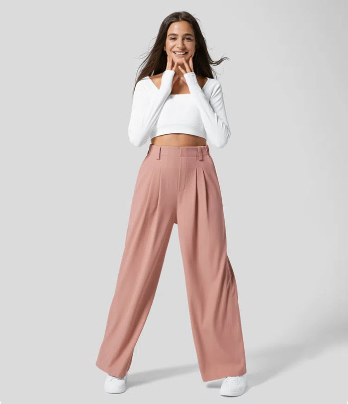 Hoge Taille Flared Broek voor Dames – Stijlvol en Comfortabel