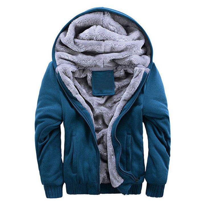Comfortabele wintertrui met capuchon en ritssluiting