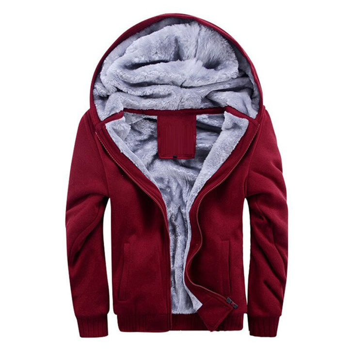 Comfortabele wintertrui met capuchon en ritssluiting