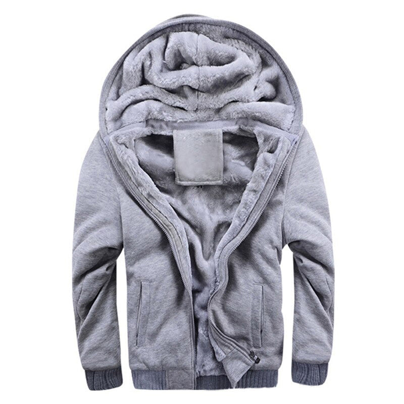 Comfortabele wintertrui met capuchon en ritssluiting