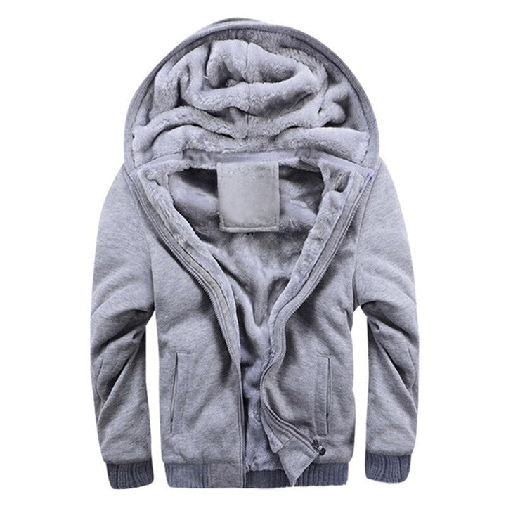 Comfortabele wintertrui met capuchon en ritssluiting