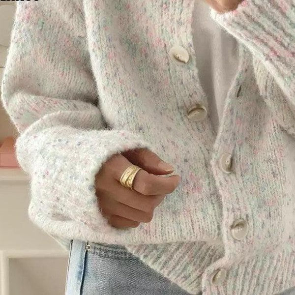 Stijlvol damesvest met lange mouwen en knoopsluiting