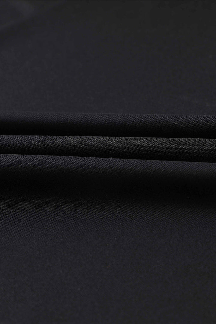 Elegante midi jurk met overslag V-hals en speelse ruches aan de mouwen ideaal voor feestelijke gelegenheden