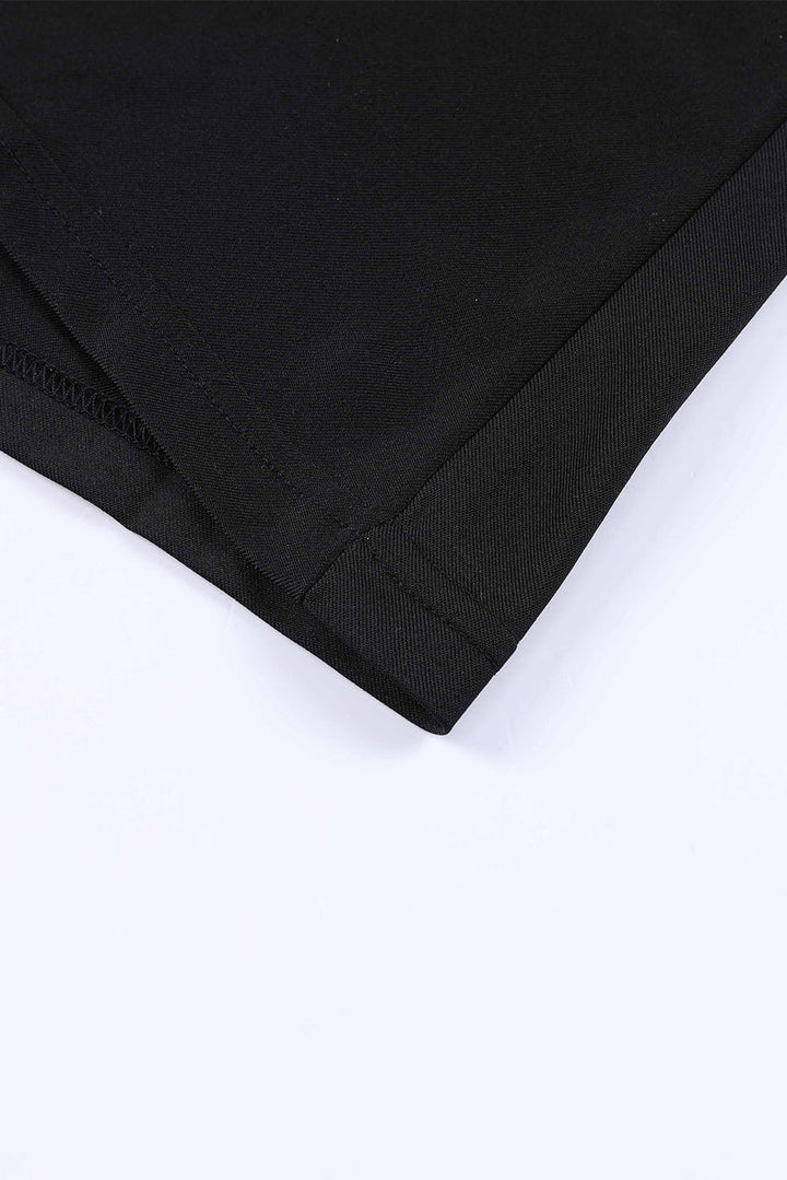 Elegante midi jurk met overslag V-hals en speelse ruches aan de mouwen ideaal voor feestelijke gelegenheden