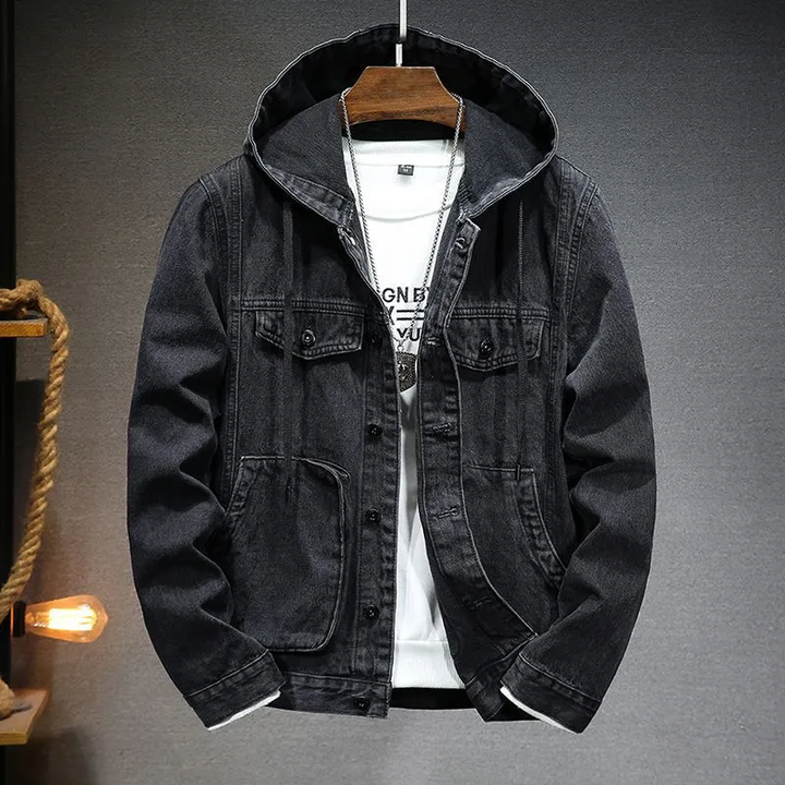 Joe - Heren Jas met capuchon en Vintage Denim
