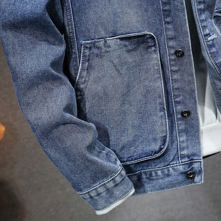 Joe - Heren Jas met capuchon en Vintage Denim