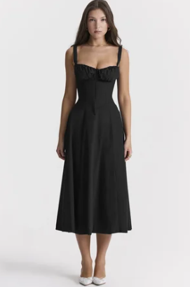 Halfhoge Strapless Jurk met Bloemenprint