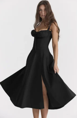 Halfhoge Strapless Jurk met Bloemenprint