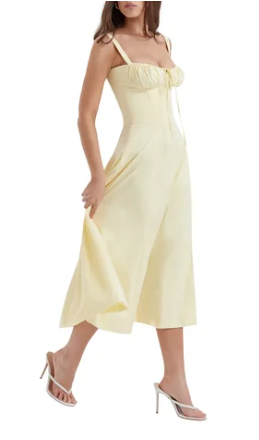 Halfhoge Strapless Jurk met Bloemenprint