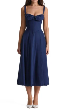 Halfhoge Strapless Jurk met Bloemenprint