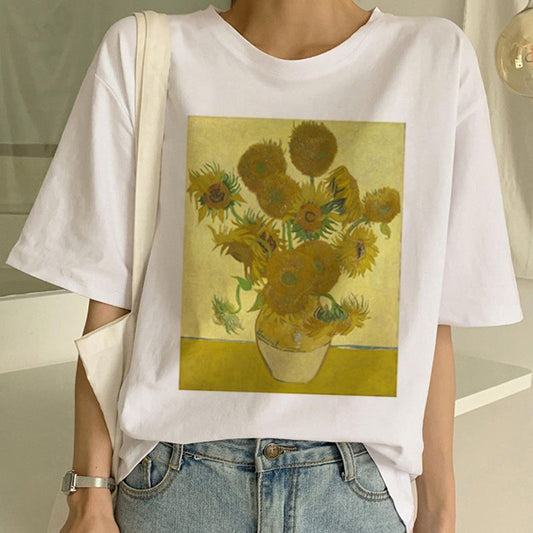 Camiseta con estampado de Van Gogh